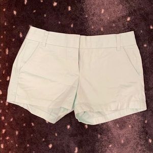 J. Crew 4 inch teal chino shorts